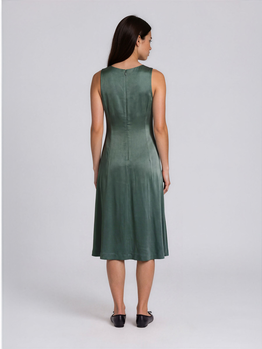 Sleeveless Satin Dress
