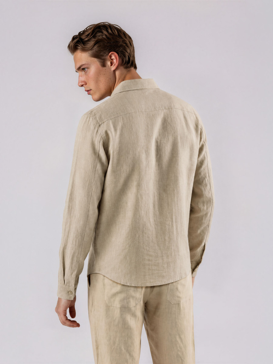Linen Jacket with Front Pockets