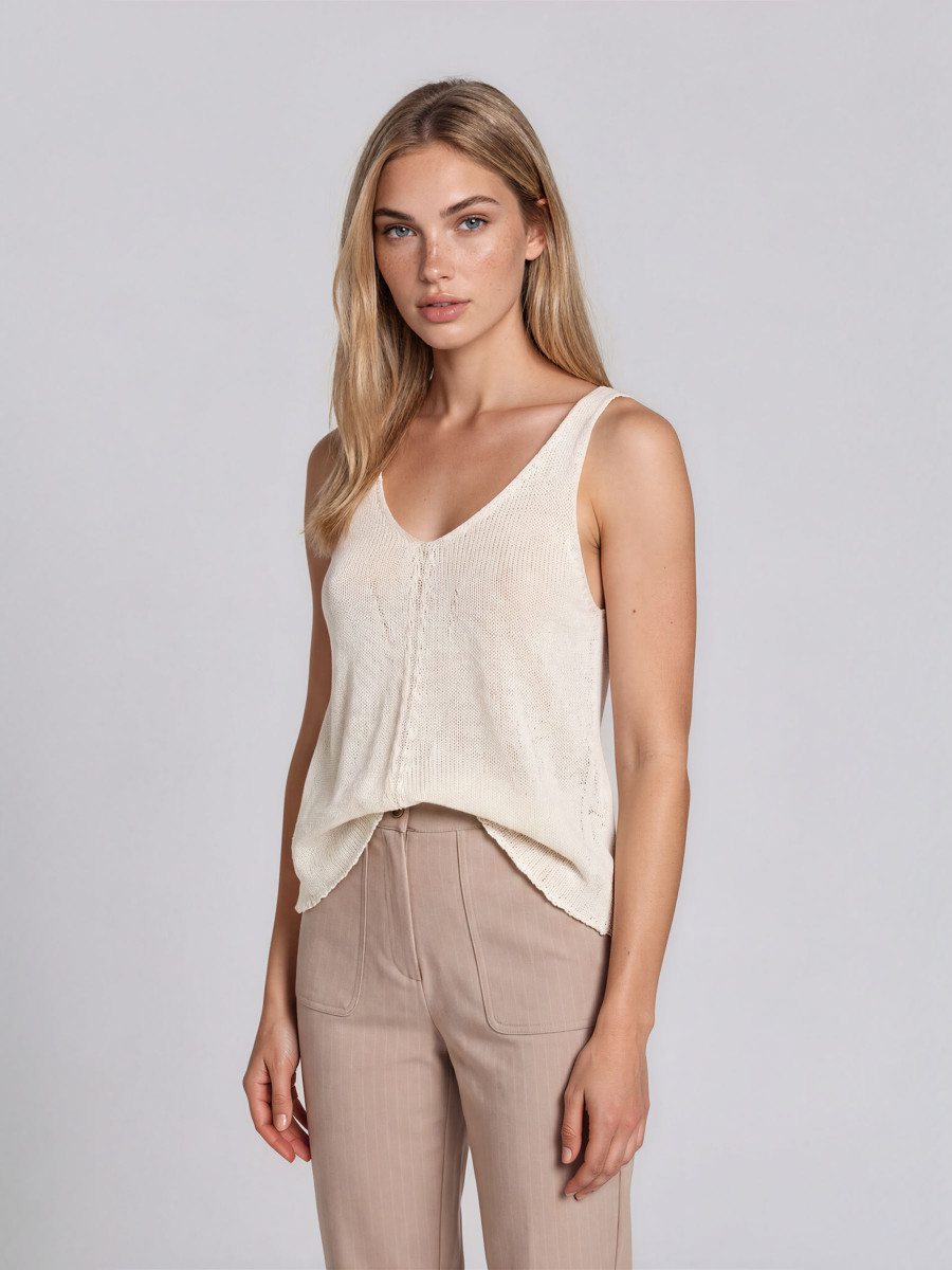 Knitted Strapped Top