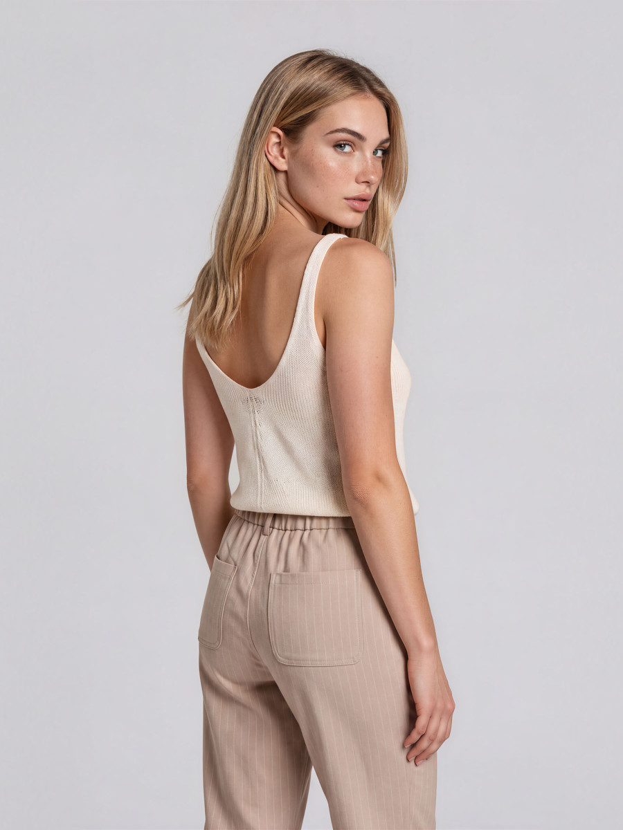 Knitted Strapped Top