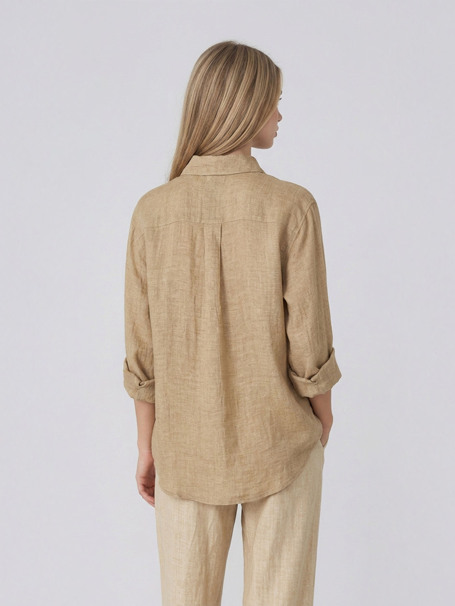 Solid Linen Gauze Shirt